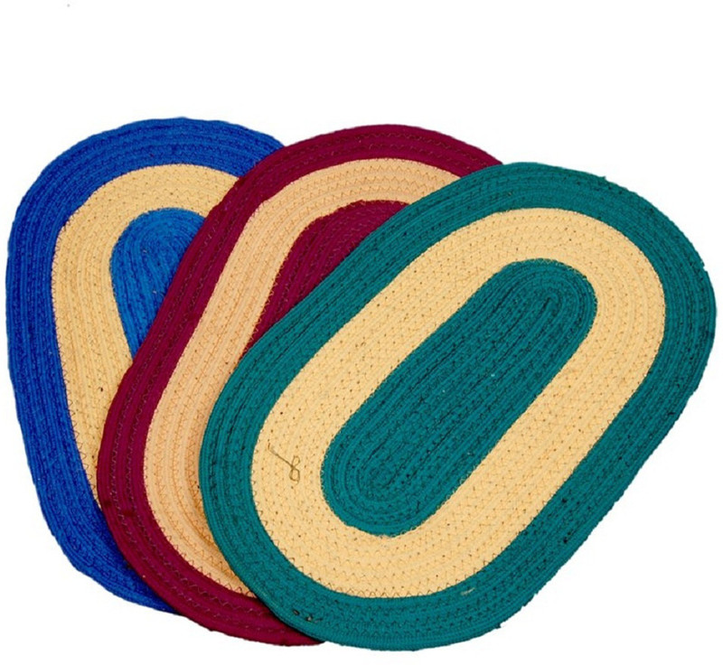 global home store Cotton Door Mat(Multicolor, Free)