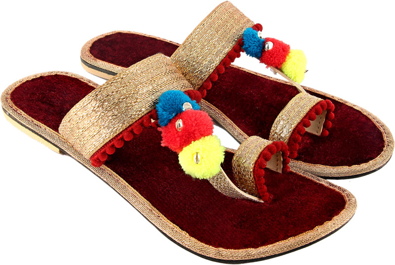 Shopping World Women Gold Flats