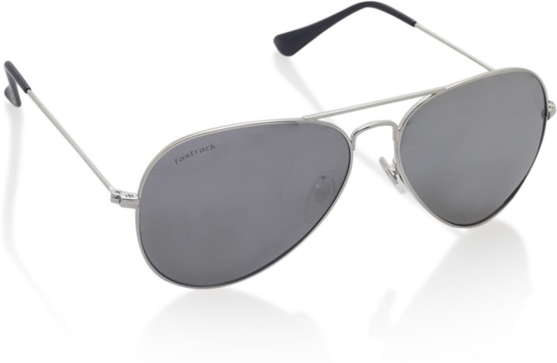 Fastrack Aviator Sunglasses(Silver)