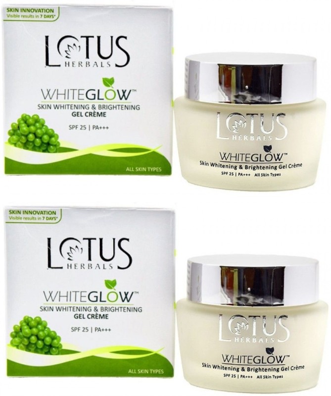 Lotus Herbals Whiteglow Skin Whitening And Brightening Gel Cream SPF-25 (Pack of...