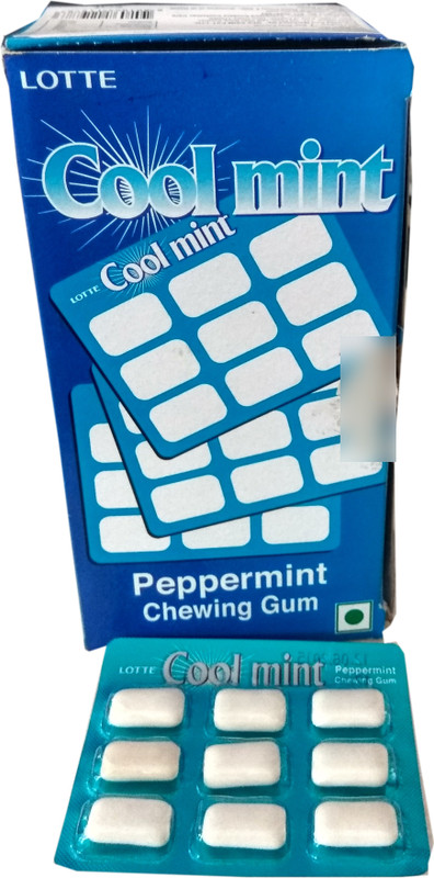 Lotte Cool Mint Peppermint Chewing Gum(216 g) Lotte Cool Mint Peppermint Chewing Gum(216 g)