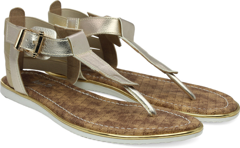 Inc.5 Women Gold, Grey Flats