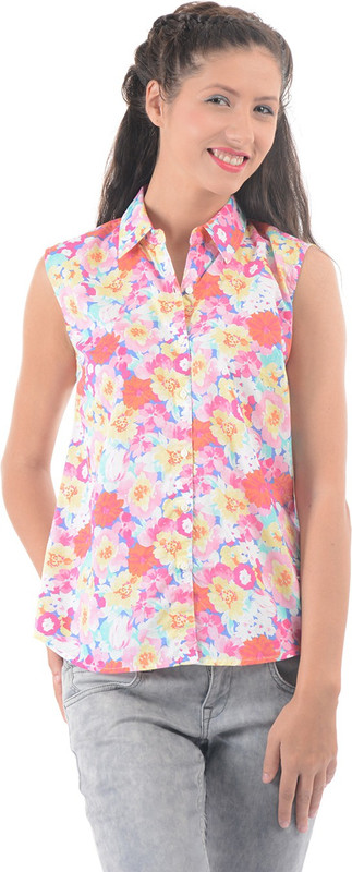 Pepe Jeans Women Floral Print Casual Multicolor Shirt