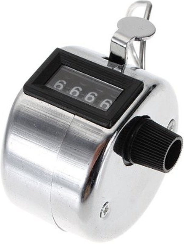 Futaba Analog Tally Counter(Silver Pack of 0 to 9999) Futaba Analog Tally Counter(Silver Pack of 0 to 9999)