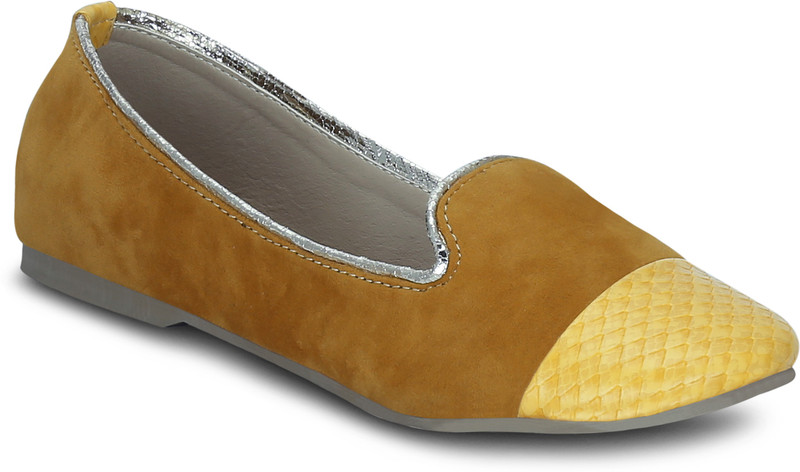 Get Glamr Fabiola Bellies For Women(Yellow)