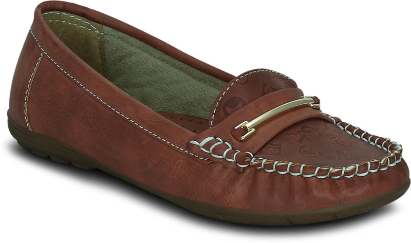 Get Glamr Viva Loafers For Women(Red)