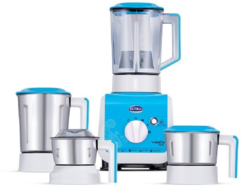 Elgi Vario+ 750 W Juicer Mixer Grinder(Blue, 4 Jars)