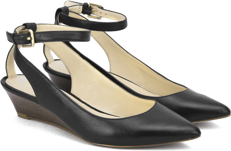 Nine West NWEDITH Women Black Wedges