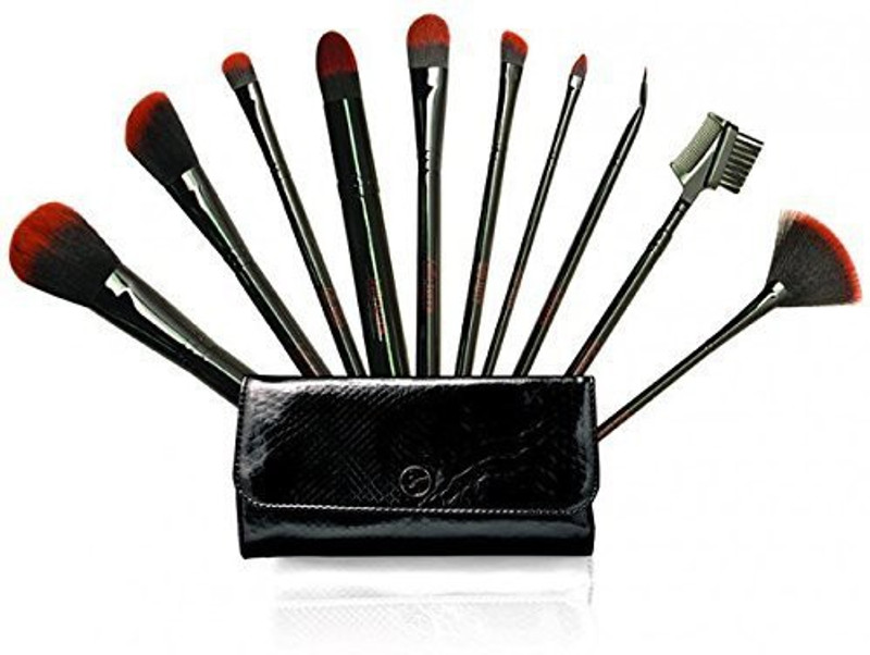Bella Terra Cosmetics Bella Terra Mineral Cosmetics Professional Brush Set - Black(Pack of 10)