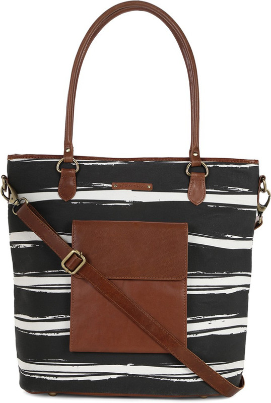 kantha Women Black Tote