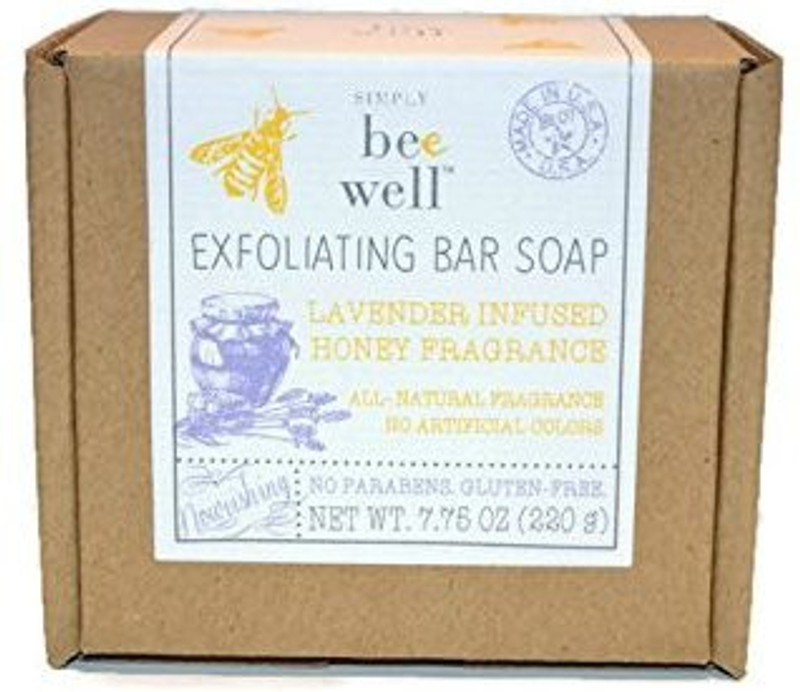 Simply Bee Well Exfoliating Bar Soap - Lavender Honey Fragrance(219.635 g)