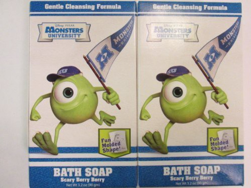 Disney Pixar Monsters University Bath Soap Scary Berry Berry Gentle Cleansing Formula(2 x 45.34 g)