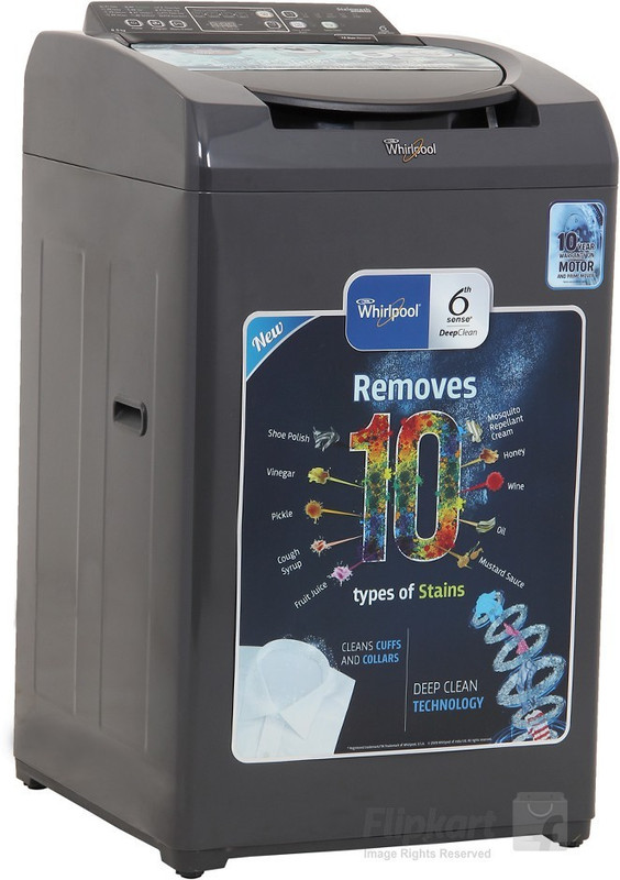 Whirlpool 6.5 kg Fully Automatic Top Load Grey(Stainwash Deep Clean 6.5)