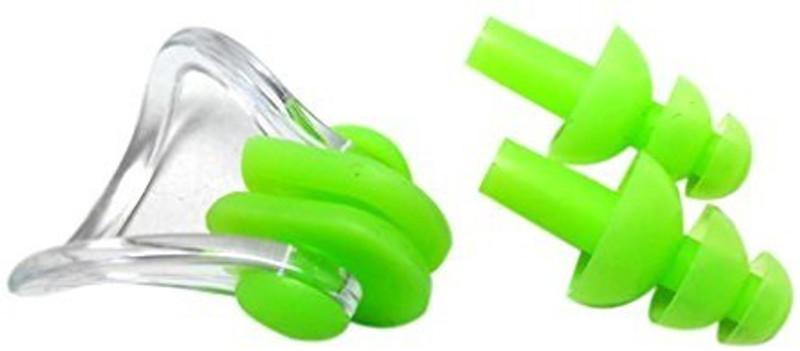 KAAS Quality Ear Plug & Nose Clip(Green)