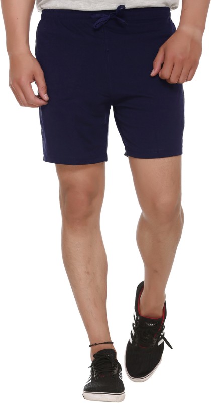 Shaun Solid Men's Dark Blue Basic Shorts