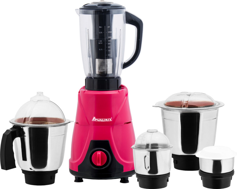 Anjalimix mojo1 Mojo 600 W Juicer Mixer Grinder(Magenta, 5 Jars)