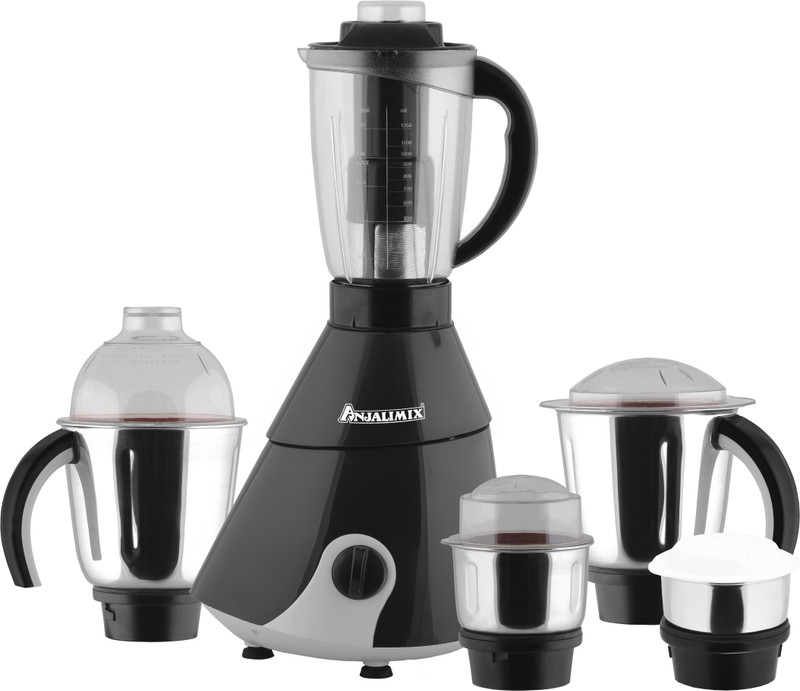 Anjalimix insta1 Insta 1000 W Juicer Mixer Grinder(Black, 5 Jars)