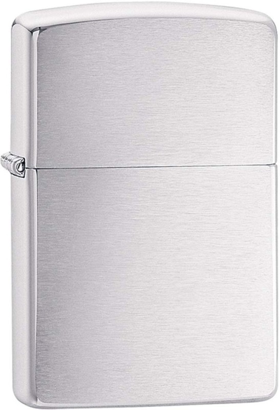 ZIPPO 200 Classic Plain Brushed Pocket Lighter(Silver)