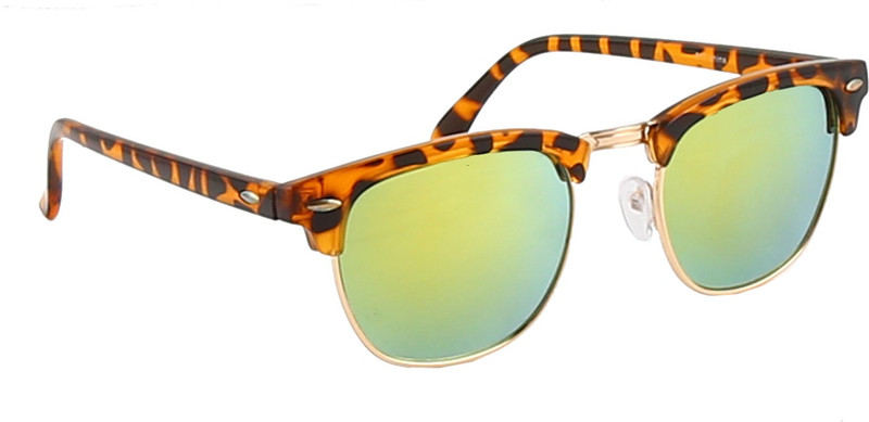 MALOCCHIO Clubmaster Sunglasses(Golden)