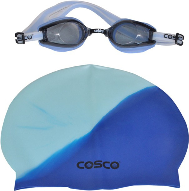 Cosco SWIMMING CAP Swimming Cap(Blue, Pack of 2) Cosco SWIMMING CAP Swimming Cap(Blue, Pack of 2)