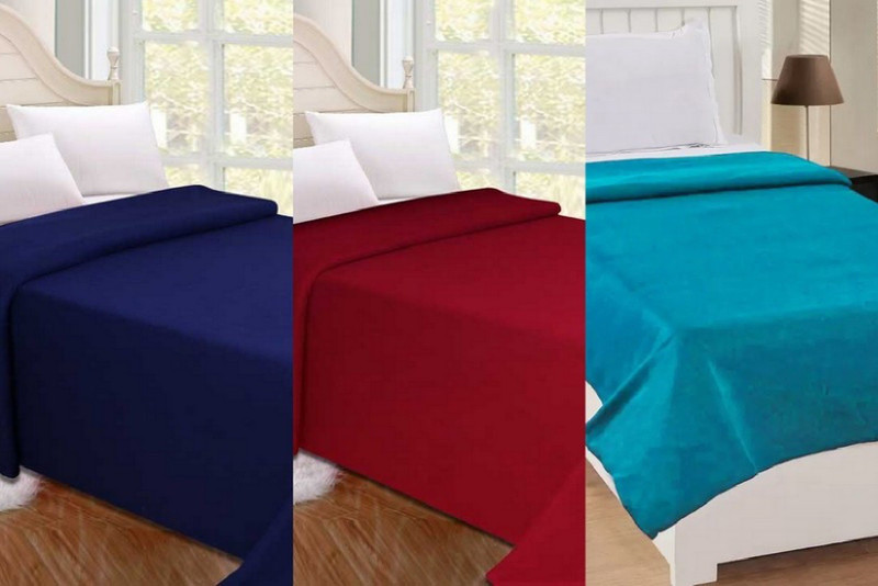 vivek homesaaz Solid Single AC Blanket(Microfiber, Multicolor)