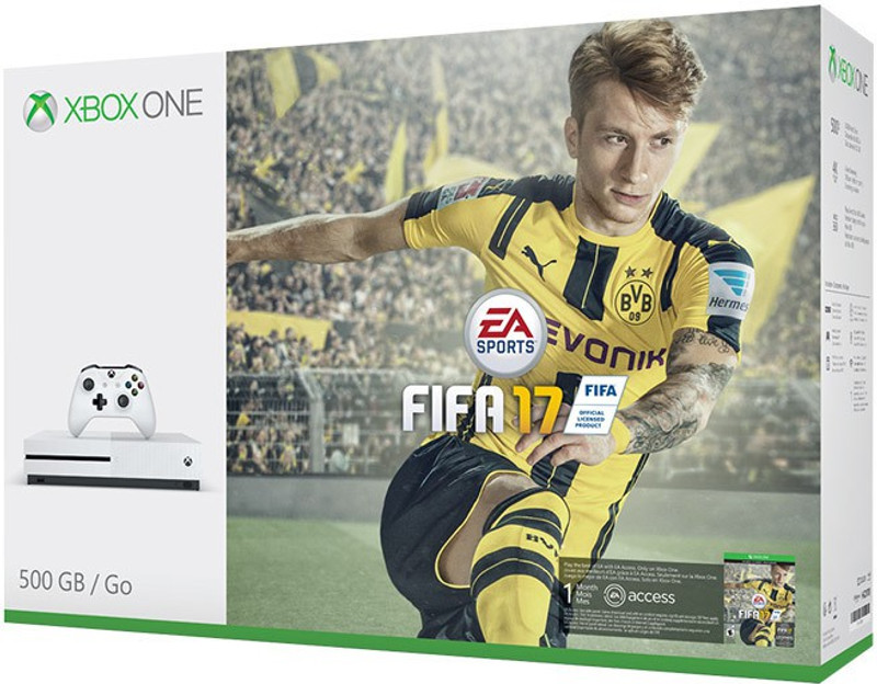 Microsoft Xbox One S 500 GB GB with FIFA 17(White)