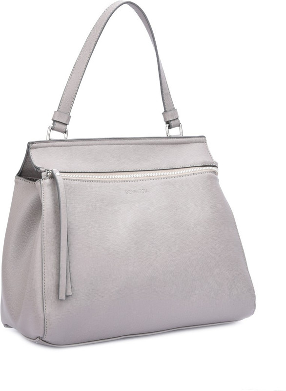United Colors of Benetton Women Silver Messenger Bag