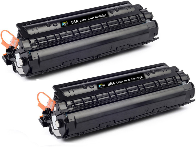 PrintStar Cartridge 88A/ CB388A Pack Of 2 Black Toner Cartridge Compatible For P1007 P1008 P1106 P1108 M1136 M1213nf M1216nfh M1218nfs Black Ink Toner