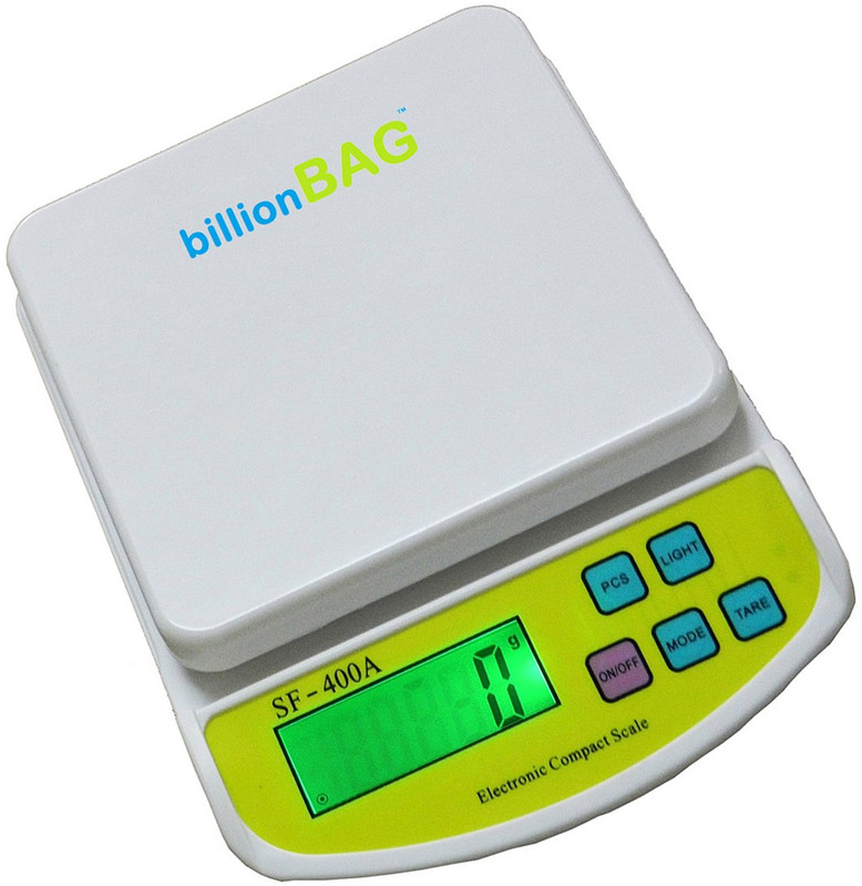 Billionbag Multi Powered 7 kg Digital Compact Multi-Purpose Kitchen Weighing Scale(Off-White)