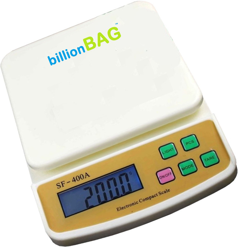 Billionbag Durable Ultra Light 7 kg Digital Multi-Purpose Kitchen Weighing Scale(Off-White)