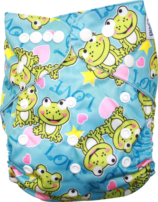 Kiwi Re-Usable Diaper Froggy Design with insert