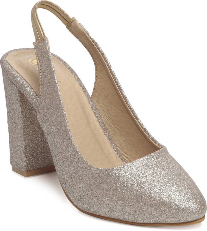 TEN Women Gold Heels