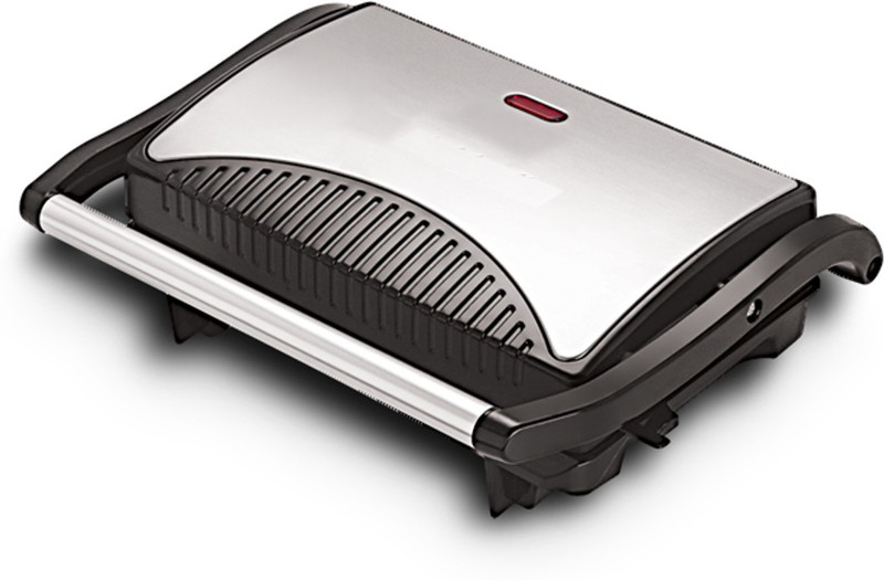 Utility Mini Press Griller Grill(Silver, Black)