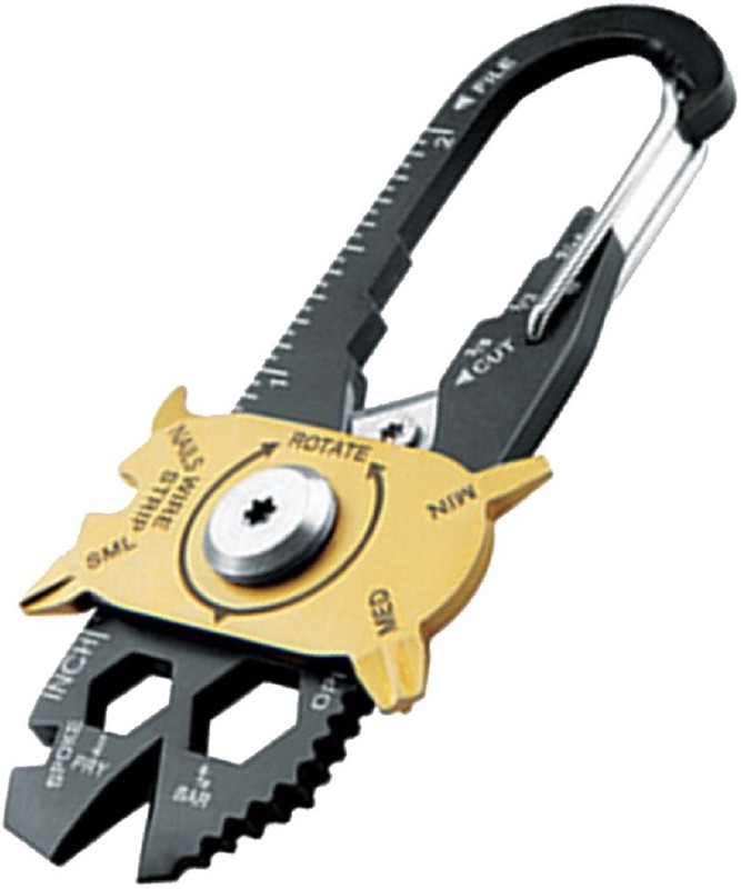 Futaba Mini Utility Pocket Outdoor Camping Key Ring Swiss Army Card(Multicolor)