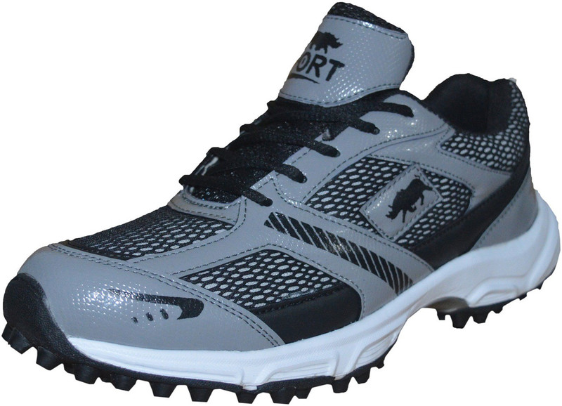 Port Buzzer Cricket Shoes For Men(Grey)