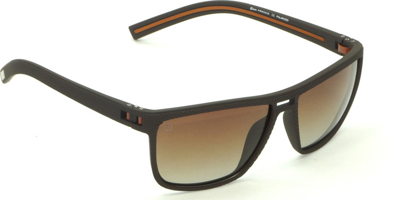 FIZAN Rectangular Sunglasses(Brown)