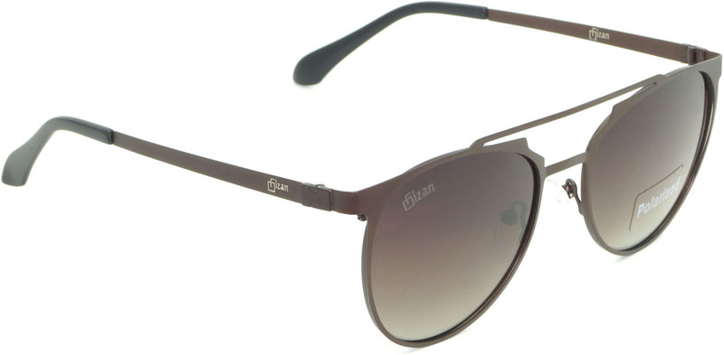 FIZAN Round Sunglasses(Brown)
