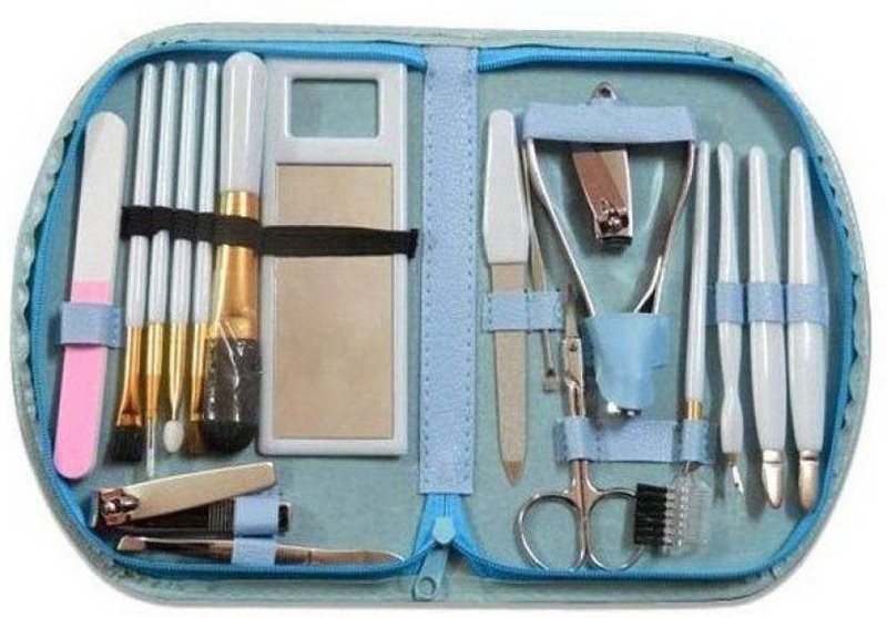 kviya Portable Make Up Cosmetics Brush Gift Set Tool Kiit(18 g, Set of 18)