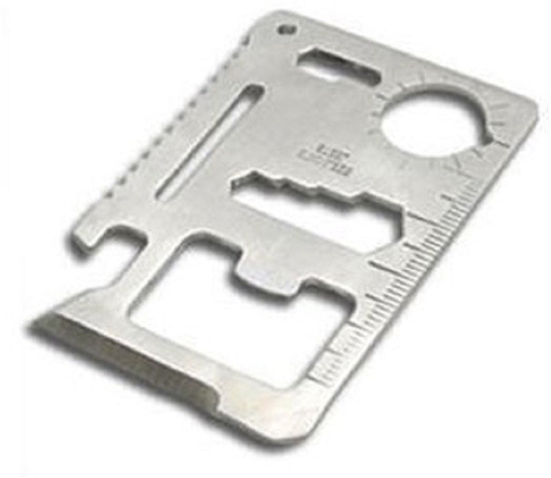 Connectwide Credit Card Knife- 11 in 1 Knife Stainless Steel 11 Multi-utility Knife(Silver)