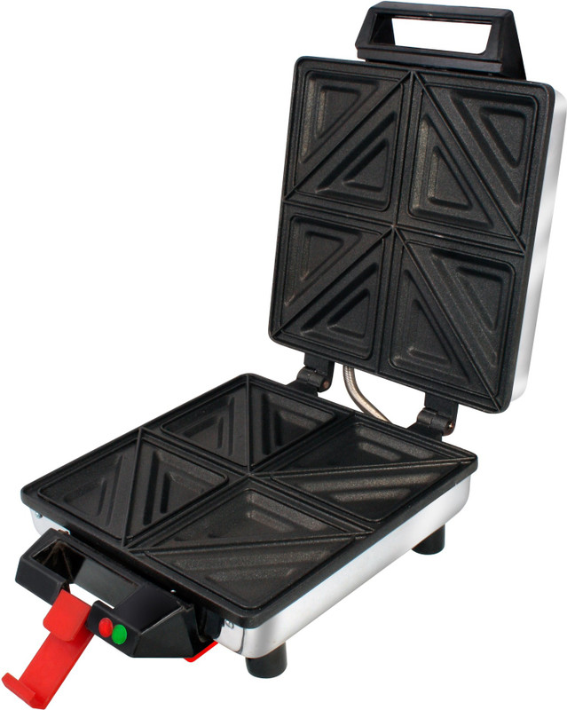 VintageWorld's Best 8 Slice Heavy Duty Jumbo Sandwich Toaster/Maker Toast(Silver Chrome)