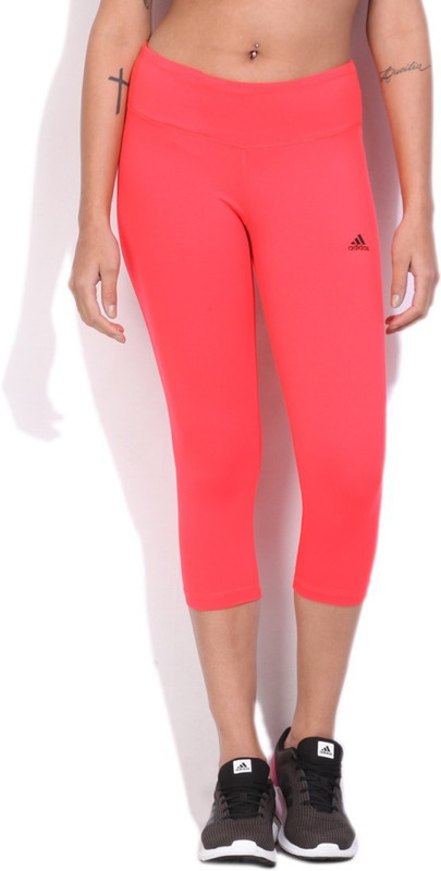 ADIDAS Solid Women Red Tights ADIDAS Solid Women Red Tights