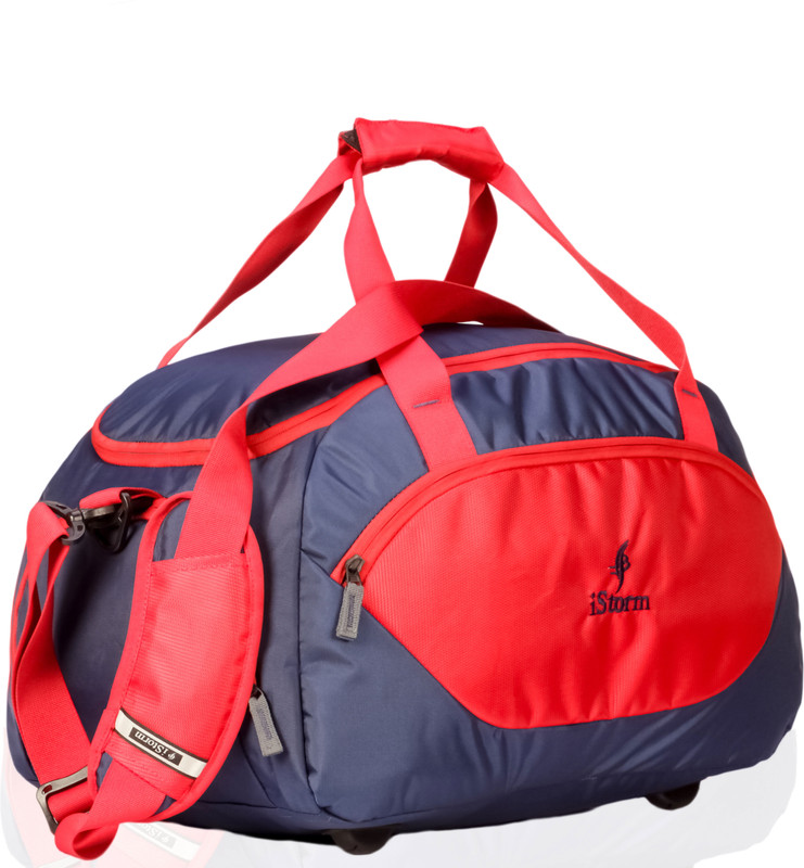 istorm Delta Navy Blue & Red Small Travel Bag  - Medium(Blue, Red)