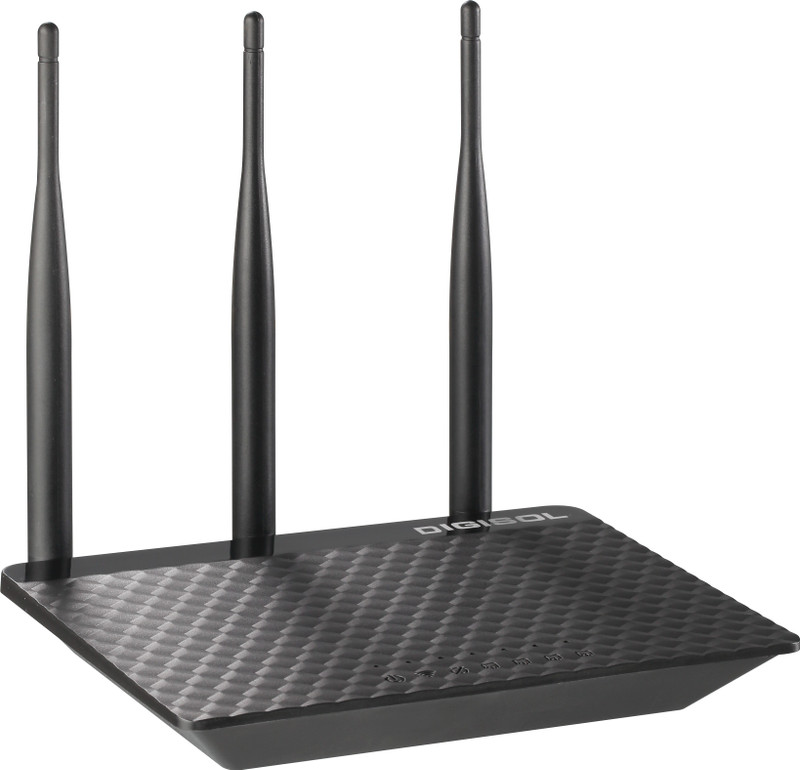 Digisol DG-HR3300TA Wireless Broadband Router  (Black)