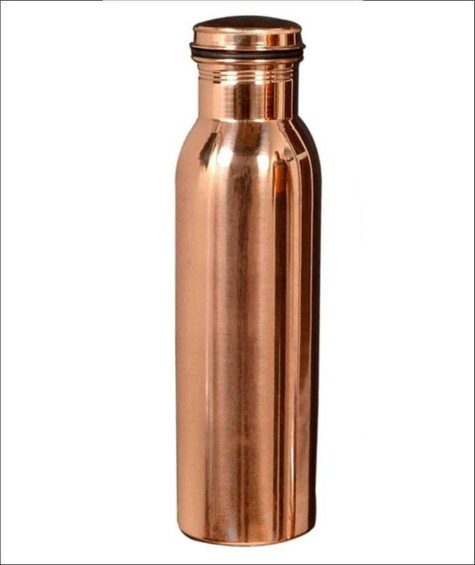 copperberry Luxury Copper Bottle Pack Of 1 pcs 1000 ml Bottle(Pack of 1, Brown)