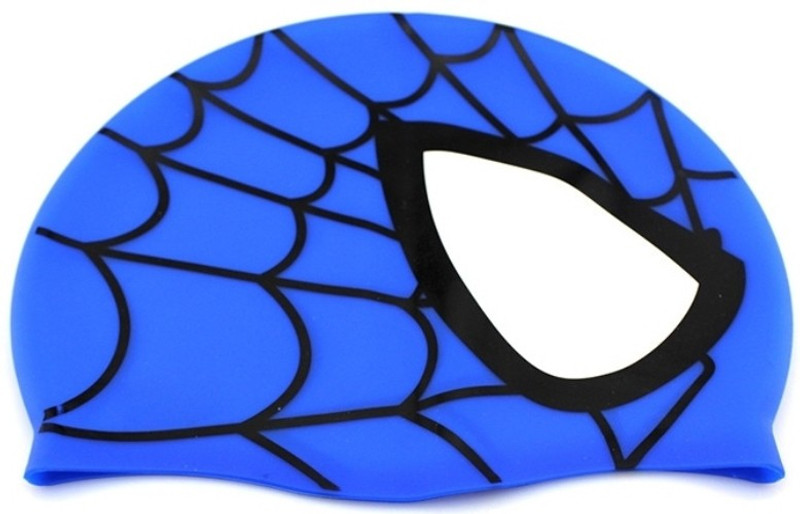 Velour Shoppe Spiderman Blue Swimming Cap(Blue, Pack of 1) Velour Shoppe Spiderman Blue Swimming Cap(Blue, Pack of 1)