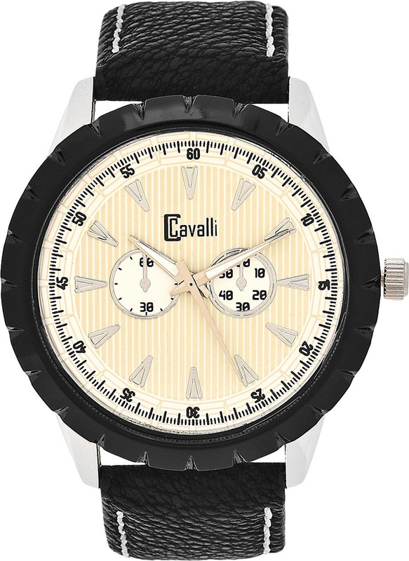 cavalli CW276 Ebony Cream Analog Watch  - For Men