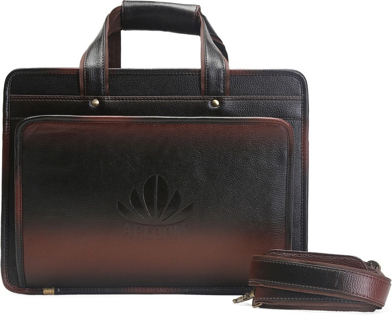 ABLOOM ABLM1517 Medium Briefcase - For Men(Brown)