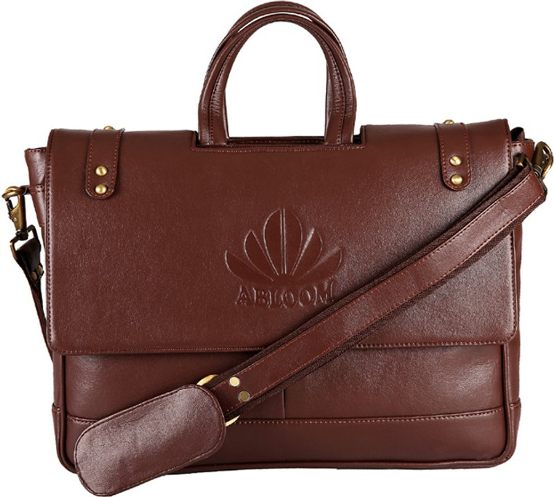ABLOOM ABLM1512 Medium Briefcase - For Men(Brown)