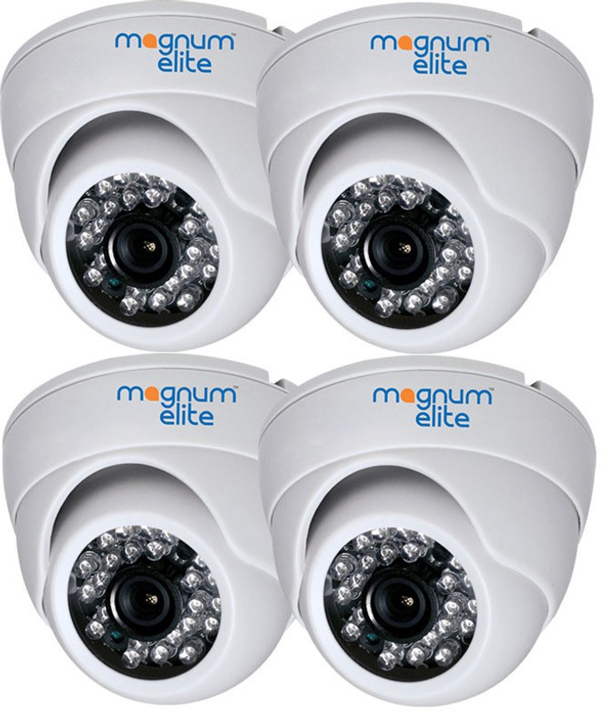 magnum elite AHD Dome Camera(Pack of 4) Security Camera(1 Channel)