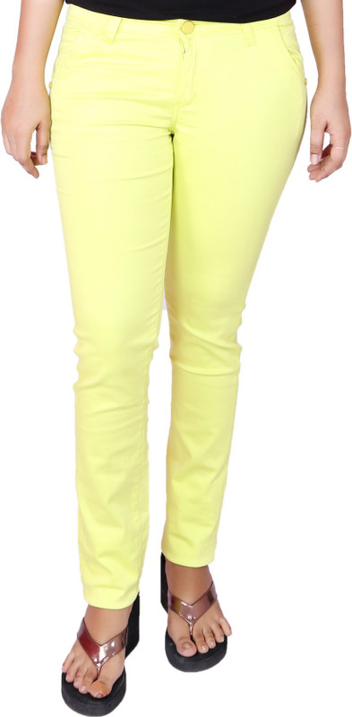 Present Jeans Slim Women Yellow Jeans